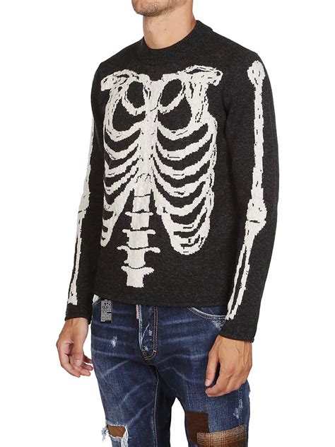 saint laurent skeleton sweater